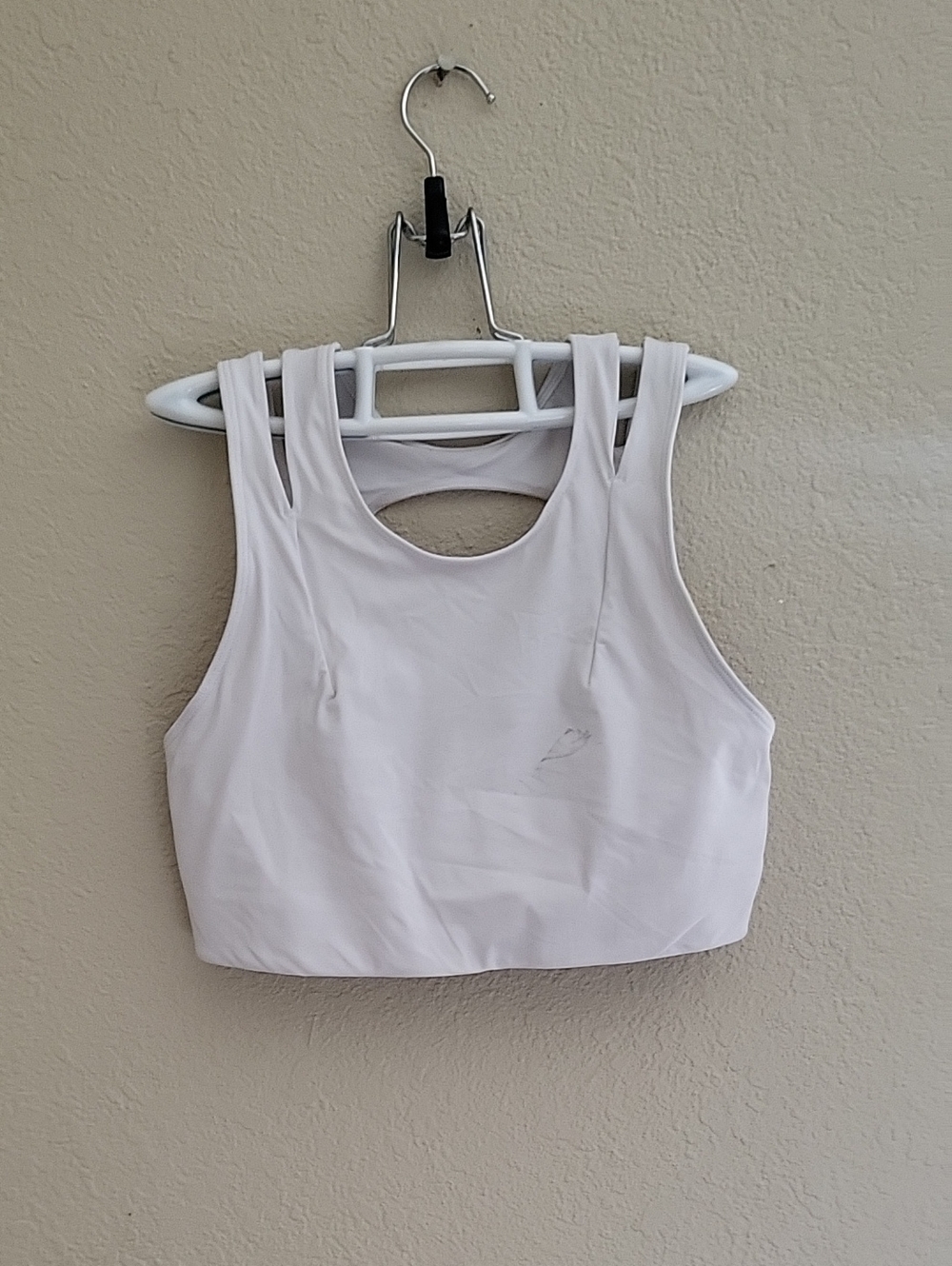 lululemon athletica White Double-Strap Crop Tank